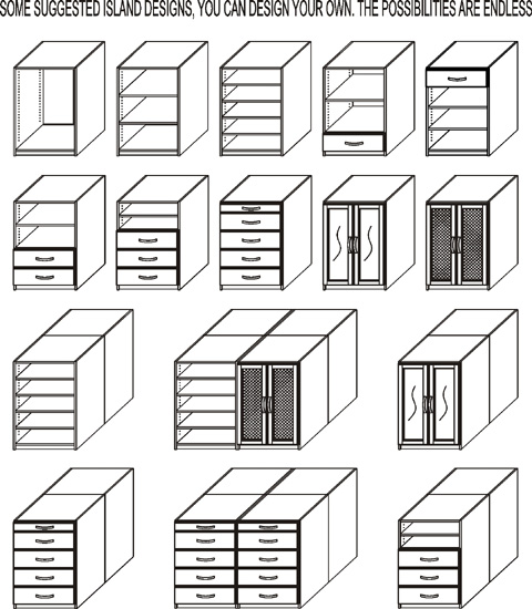 Closet Organizers Center Island